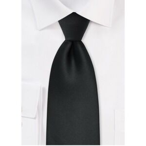 Vintage Styled for La Bella Collection Men's Black Classy Event Work Tie 54"X 3"